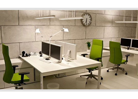 escritório verde