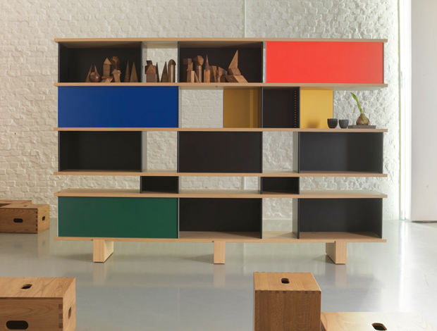 estante nicho colorido