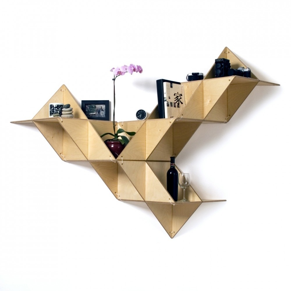 prateleira losango madeira