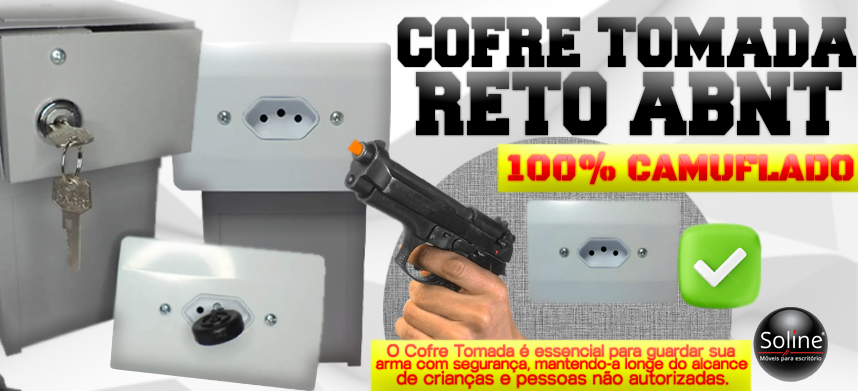 O Cofre Tomada Pequeno Reto Novo ABNT da Soline Móveis é ideal para quem busca proteção de pequenos valores, chaves e objetos pessoais com total discrição. Seu design segue o Novo Padrão ABNT, garantindo perfeita adaptação à instalação elétrica e um acabamento moderno e seguro.