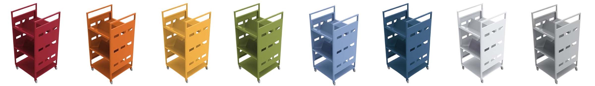 mt aco carrinho livros strip cores