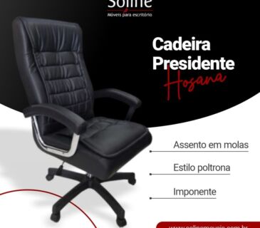 0501-Cadeira Presidente com Mola Hosana