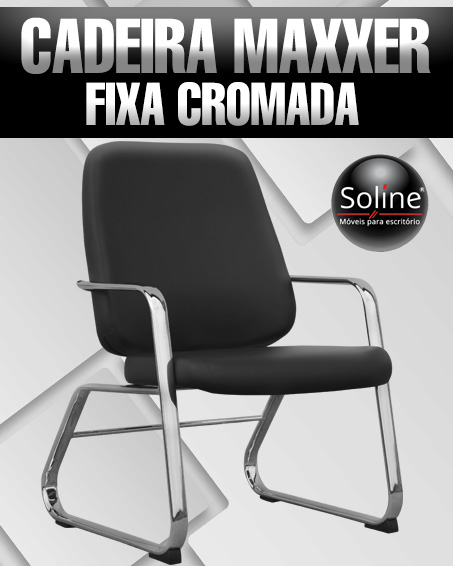 cadeira fixa cromada para obesos maxxer