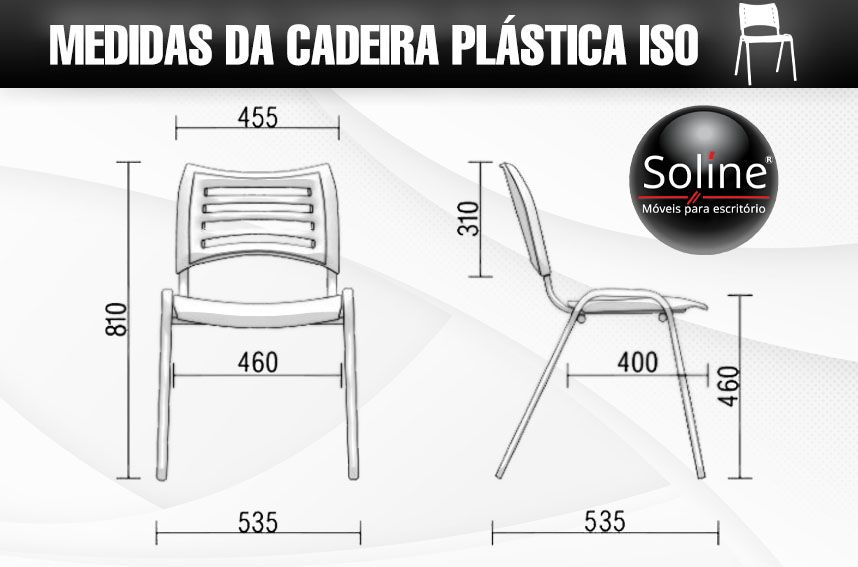 cadeira plástica iso medidas, soline moveis variedade de cadeiras para escritório, confira.