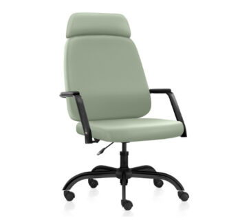 Cadeira Presidente Maxxer Preta Obesos giratoria com Apoio de Cabeça suporta 150kg E21