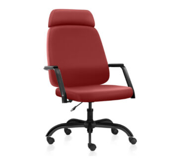 Cadeira Presidente Maxxer Preta Obesos giratoria com Apoio de Cabeça suporta 150kg E24