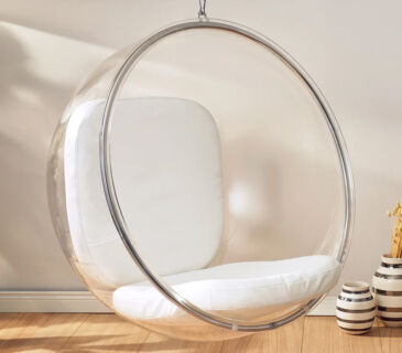 Poltrona bubble chair decoração ambiente soline moveis