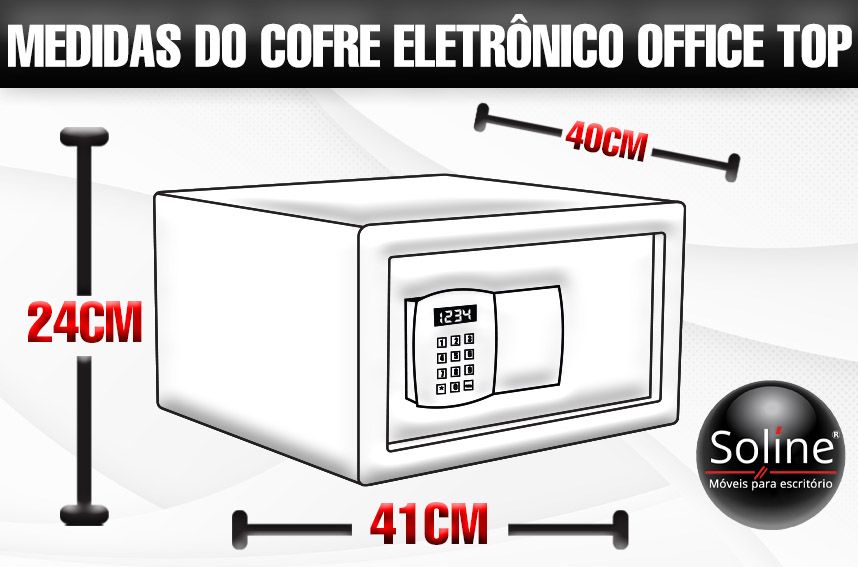 cofre digital office top, soline moveis variedades cofres, digitais, mecânicos, concretados , cash box.