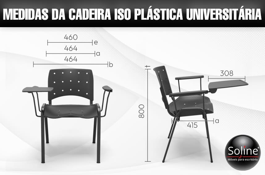 cadeira iso plástica universitária medidas, soline moveis variedade de cadeiras para seu ambiente confira.