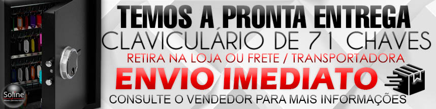 Claviculario Biometrico para 71 Chaves PRONTA ENTREGA