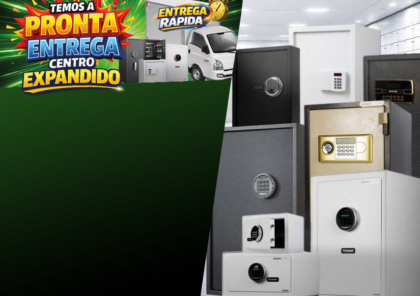 Cofres a pronta entrega com segurança e envio rápido
