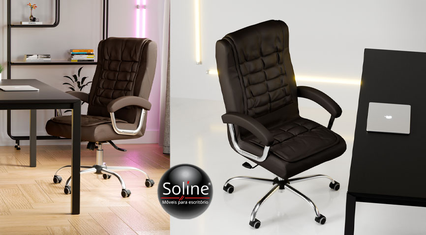 Cadeira Presidente com Mola Hosana 12587