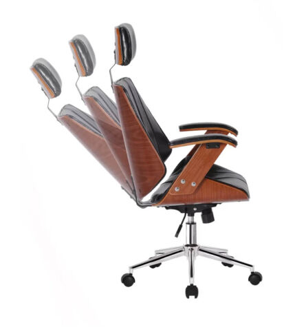 Cadeira Lisboa com assento macio ideal para longas horas de trabalho