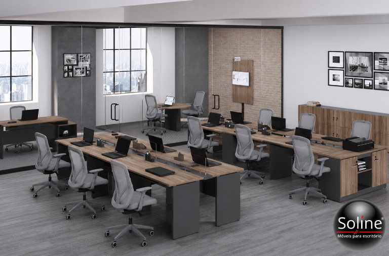 Cadeira Bétula ergonômica para escritório e home office com visual moderno e confortável.