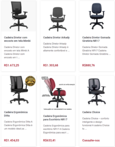 Cadeira Ideal Escritório Corporativo