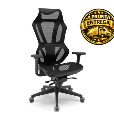 Cadeira Presidente VX com mecanismo slider e base resistente